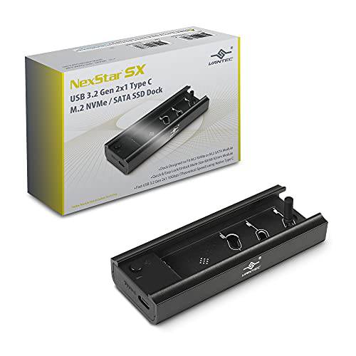 NexStar SX, USB 3.2 세대 2x1 타입 C M.2 nVME/ SATA SSD 도크 (NST-D209C3-BK)