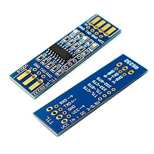 ANMBEST 2PCS TTL to RS232 모듈, RS232 Serial 포트 to TTL 컨버터, 변환기 모듈 뿌리 커넥터 아두이노 라즈베리 파이 and Microcontrollers