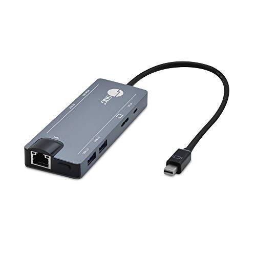 SIIG 미니디스플레이포트, 미니 DP 4K 비디오 도크/ 도크ing 스테이션, 4K @30Hz(HDMI 1.4) or 4K @60Hz (DP 1.2) USB 3.0 랜포트 허브 서피스 프로 3/ 4/ 5/ 6, and 맥북/ Dell/ ASUS/ 레노버/ HP JU-H30F11-S1