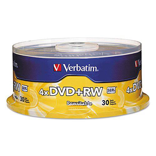 Verbatim 4X DVD+ RW 미디어 - 4.7GB - 30 팩