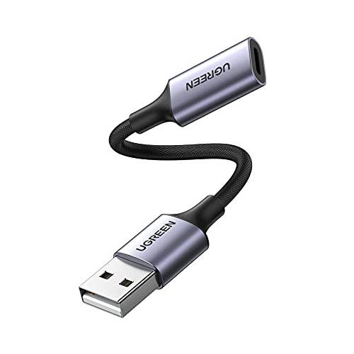 UGREEN USB A to 라이트닝 오디오 어댑터 케이블 USB 3.0 Male to 라이트닝 Female 헤드폰,헤드셋 컨버터, 변환기 맥북 태블릿, 태블릿PC and More