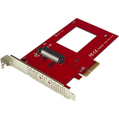 StarTech.com U.2 to PCIe 어댑터 - x4 PCIe -  2.5 U.2 NVMe SSD - SFF-8639 PCIe 어댑터 - U.2 SSD - PCIe SSD - U.2 드라이브 (PEX4SFF8639)