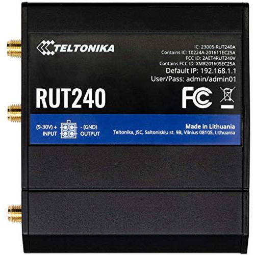 Teltonika RUT240 4G/ LTE&  와이파이 셀룰러 라우터 이더넷 and I/ O - 버라이즌 - RUT24002U000