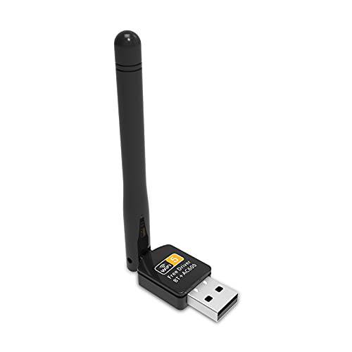 PIX-LINK USB 와이파이 블루투스 어댑터, Dual-Band 600Mbps2.4/ 5Ghz, 와이파이 어댑터, 와이파이 동글, 하이 게인 USB 와이파이, 적용가능한 데스크탑 USB 컴퓨터 어댑터, 호환가능한 Win/ XP/ 7/ 8.1/ 10/ Macvasta