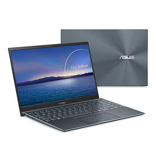 ASUS ZenBook 14 Ultra-Slim 노트북 14” 풀 HD NanoEdge 베젤 디스플레이, AMD 라이젠 5 5500U CPU, 라데온 R5 그래픽, 8GB 램, 512GB PCIe SSD, NumberPad, 윈도우 10 홈, 소나무 그레이, UM425UA-ES51