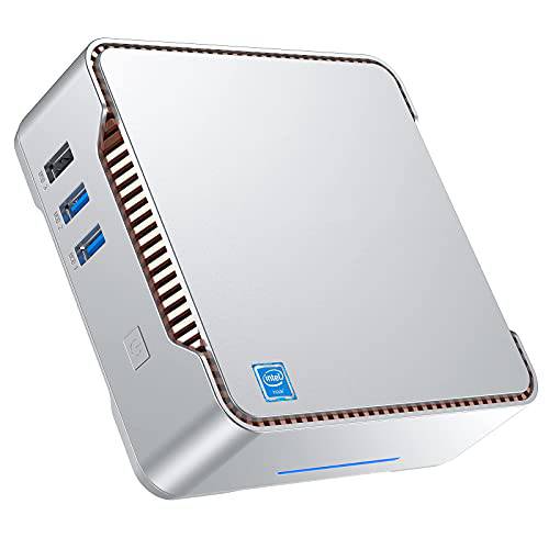 미니 PC 윈도우 10 프로, 미니 데스크탑 컴퓨터 Intel Celeron J4125 8GB DDR4 128GB SSD 4K, HDMI x2,  듀얼밴드 와이파이, 기가비트 이더넷, 블루투스 4.2 마이크로 PC
