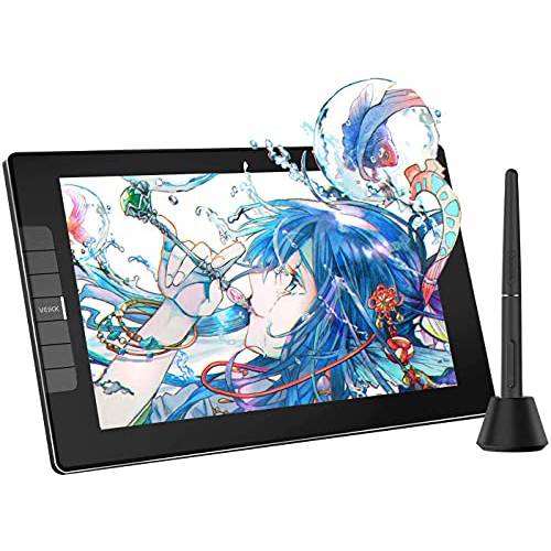 VEIKK VK1200 11.6 인치 Full-Laminated 드로잉 모니터, IPS HD 스크린 드로잉 태블릿, 태블릿PC 아트 장갑 and 8192 조절 틸트 펜, 그래픽 디지털 모니터 호환가능한 PC/ Mac 가르치다 Anime(120%sRGB)
