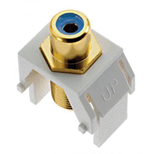 Legrand - On-Q WP3464WH 키스톤 BlueRCA to FConnector, 화이트
