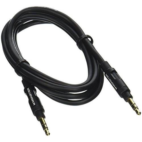 몬스터 휴대용 오디오 케이블 3.5mm Male to Male 스테레오 오디오 Cable-4 feet 블랙/ 단조롭고지루한 블랙