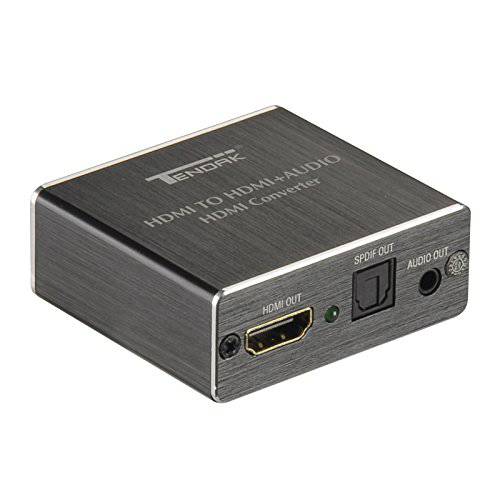 Tendak 4K x 2K HDMI to HDMI and 광학 토스링크 SPDIF+ 3.5mm 스테레오 오디오 분리기 컨버터, 변환기 HDMI 오디오 분배기 어댑터( HDMI 입력, HDMI+ 디지털/ 아날로그 오디오 출력)