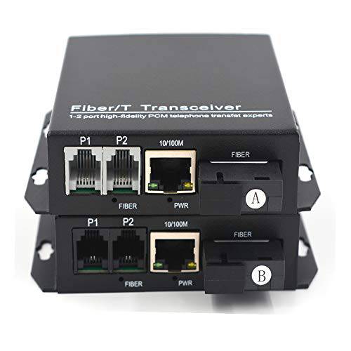 Primeda-telecom 전화 익스텐더 - 2 채널 PCM 음성 전화 Over Singlemode 파이버 Optic up 20Km 10/ 100Mbps 이더넷