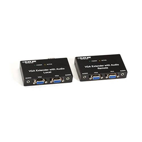 블랙 박스 VGA 확장기 키트 오디오, 2-Port Local, 2-Port 리모컨
