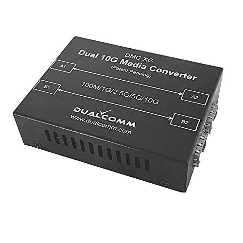 Dualcomm DMC-XG 듀얼 10G 미디어 컨버터, 변환기