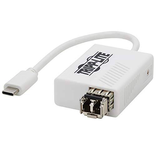 Tripp 라이트 USB C 3.1 to 파이버 트랜시버 기가비트 랜포트 SMF LC (U436-SMF-1G-LC)