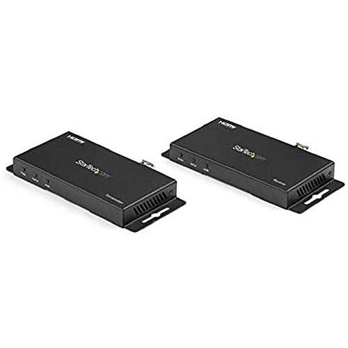 StarTech.com HDMI Over 파이버 확장기 ( LC) - 4K 60Hz HDMI 2.0-3300ft (1km) Over 싱글 모드 - 1000ft (300m) Over 멀티모드 파이버 Optic 케이블 - 송신기/ 리시버 AV 컨버터, 변환기 키트 (ST121HD20FXA)