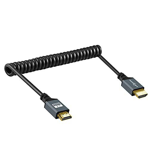 Twozoh HDMI to HDMI 말린케이블 케이블, 4K HDMI 말린케이블 케이블, 말린케이블 HDMI 확장기 케이블 지원 3D, 4K UHD, 1080p, HDMI 2.0a 2.0b 2.0 1.4a (Extend up to 1.5M/ 5FT)