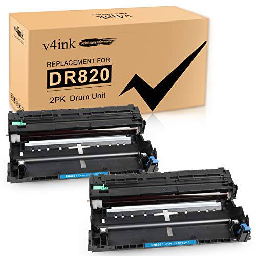 v4ink DR820 호환가능한 드럼 교체용 Brother DR820 DR-820 드럼 유닛 사용 HL-L6200DW L6200DWT L5100DN L5200DWT L5200DW L6300DW MFC-L5900DW L6700DW L5800DW L5700DW DCP-L5500DN 프린터 2 팩