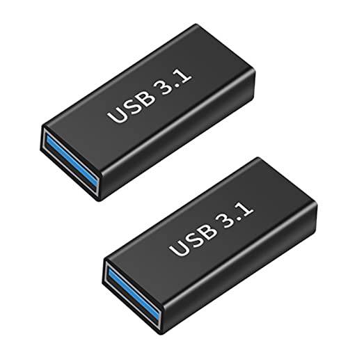 USB C Female to USB 3.0 Female 어댑터 (2 팩)。