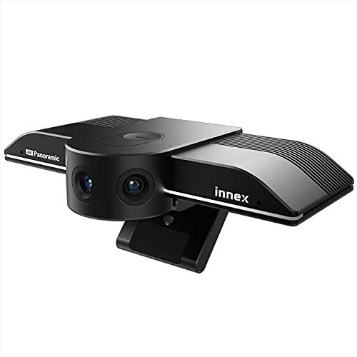 4K 파노라마 비디오 카메라 Innex C830, 맥스. 180° to 75° 플렉시블 뷰 앵글 and 인텔리전트 얼굴,페이셜 트래킹, 개인/ 회의 캠 WFH, 온라인 Coaching, Huddle 스페이스, 하이브리드 학습