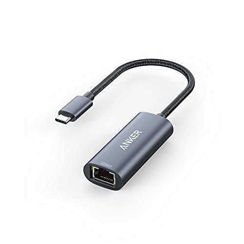 Anker USB C to 2.5 Gbps 랜포트, PowerExpand USB C to 기가비트 랜포트, 알루미늄 휴대용 USB C 어댑터, 맥북 프로, 맥북 에어 2018 and Later, 아이패드 프로 2018 and Later, XPS