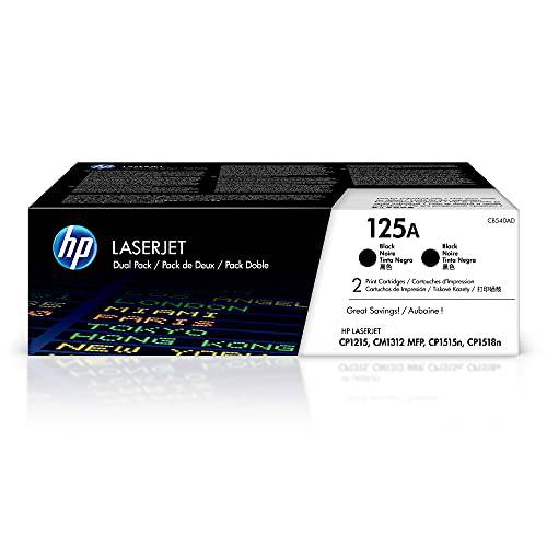 HP 125A | CB540AD | 2 Toner-Cartridges | 블랙
