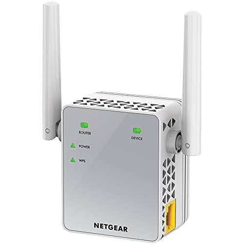 NETGEAR EX3700-100UKS AC750 와이파이 레인지 확장기 802.11n/ ac 1-Port Wall-plug 외장 안테나
