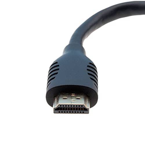 valonic 숏 HDMI 케이블 | 20 in/ 1.6 ft | 4k | 풀 HD | Arc | 고속 | U HD | 이더넷 | TV, PS4,  엑스박스 | 30 AWG | 블랙 | 50cm