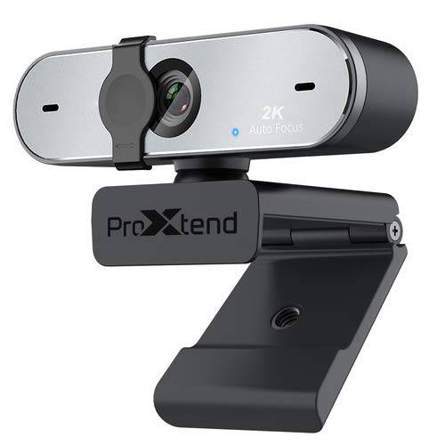 PROXTEND X-Stream 2K 웹캠 PX-CAM005 (1/ 2.7 CMOS 이미지 센서, 4 Megapixels, 1920x1080/ 60fps, Omni-Directional 마이크 범용 클립, 삼각대 지원& 7YR 워런티)
