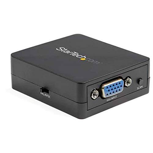 StarTech.com 1080p VGA to RCA 컨버터, 변환기 - PC to TV - USB 전원 S-Video 컨버터, 변환기 다이나믹 Scaling (VGA2VID2)