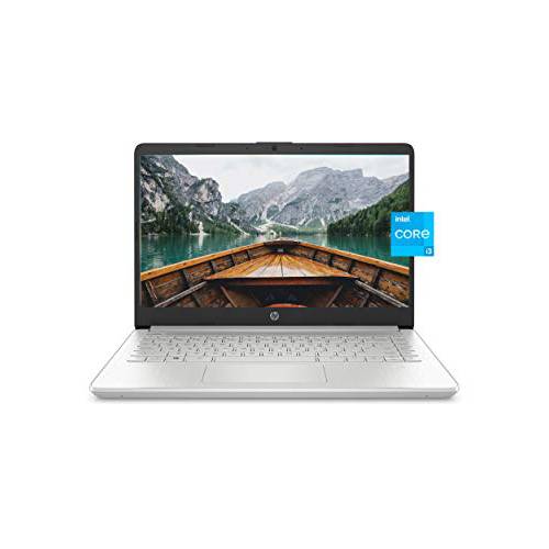 HP 14 노트북, 11th 세대 Intel 코어 i3-1115G4, 4 GB 램, 128 GB SSD 스토리지, 14-inch 풀 HD 디스플레이, 윈도우 10 in S 모드, 롱 배터리 Life, HP Fast-Charge, Thin&  라이트 디자인 (14-dq2020nr, 2021)