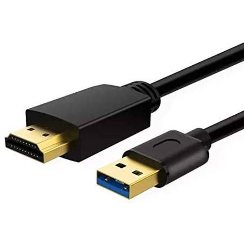 USB to HDMI 어댑터 케이블 Mac iOS 윈도우 10/ 8/ 7/ Vista/ XP, USB 3.0 to HDMI Male HD 1080P 모니터 디스플레이 오디오비디오, AV 컨버터, 변환기 케이블 케이블