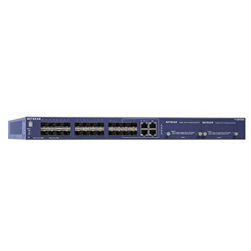 NETGEAR 26-Port SFP/ 기가비트 적재가능 완전 Managed 스위치 (GSM7328FS) -  2 x 10G 구리, 24 x 1G SFP and 2 x 10G SFP+, 데스크탑/ 랙마운트, and ProSAFE 리미티드 라이프타임 프로텍트, M5300 시리즈