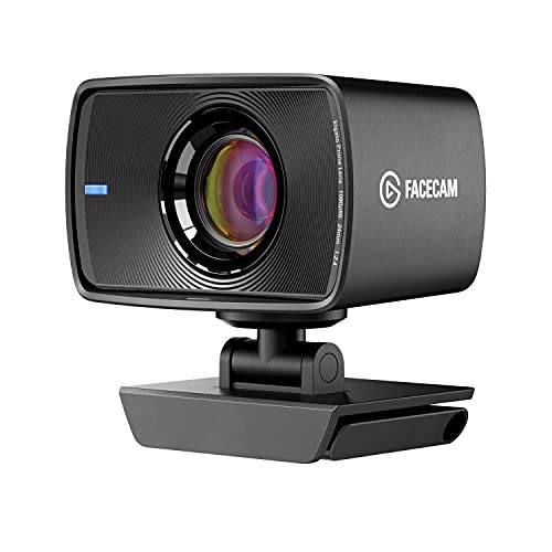 Elgato Facecam - True 1080p60 풀 HD 웹캠 비디오 회의, 게이밍, 스트리밍, 소니 센서, Fixed-Focus 글래스 렌즈, 최적화 실내 라이트닝, 온보드 메모리, 탈착식 USB-C