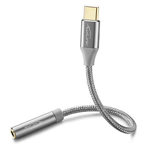 Auxlink MetaSeries USB C to 3.5mm 헤드폰 잭 어댑터, Hi-Fi DAC 칩 USBC 타입 C to AUX TRRS Female 어댑터 OFC 와이어 w/ 알루미늄 차폐 아이패드 프로, 픽셀 2, 삼성, 소니 and More