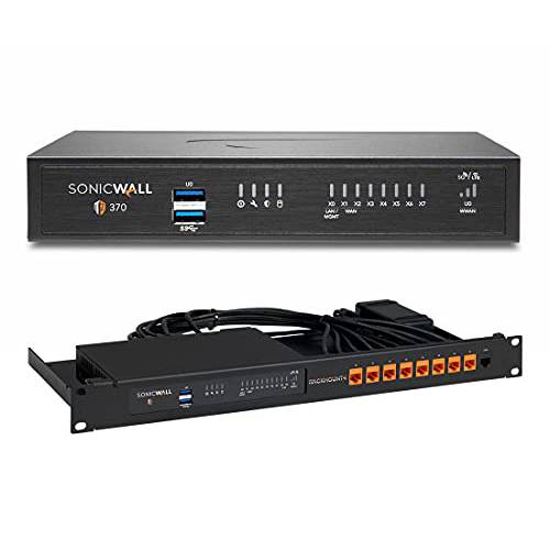 SonicWall TZ370 네트워크 세큐리티 기구 and TotalSecure - 에센셜 에디션 1YR a RACKMOUNT.IT 랙마운트 키트 SonicWall 270/ 370/ 470 (02-SSC-6817+ RM-SW-T10)