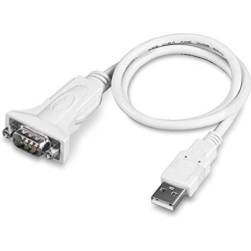 TRENDnet USB to Serial 9-Pin 컨버터, 변환기 케이블, 연결 a RS-232 Serial 디바이스 to a USB 2.0 포트, 지원 윈도우& Mac, USB 1.1, USB 2.0, USB 3.0, 21 인치 케이블 Length,  플러그&  플레이, 화이트, TU-S9