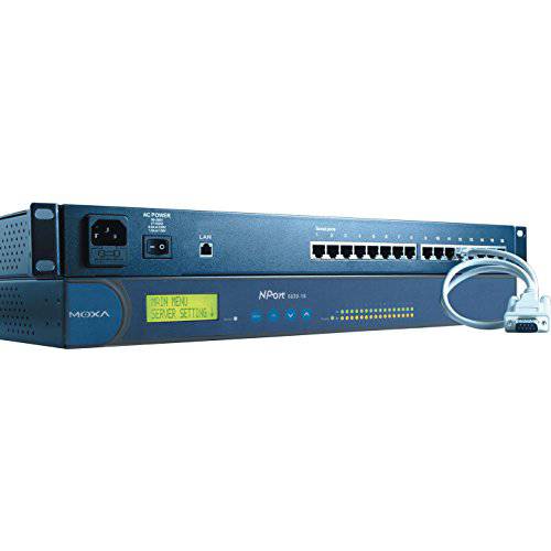 MOXA NPort 5630-8 8-Port 디바이스 서버, 10/ 100 이더넷, RS-422/ 485, RJ-45 8pin, 15KV ESD, 110V