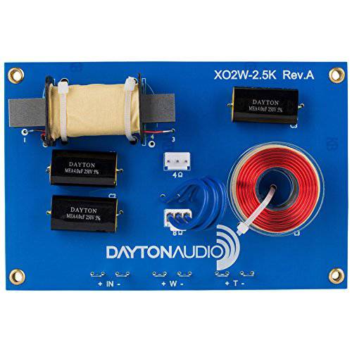 Dayton 오디오 XO2W-2.5K 2-Way 스피커 크로스오버 2, 500 Hz