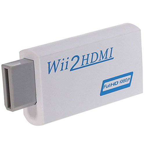 Everprime willtohdmi12 Wii to HDMI 컨버터, 변환기 오디오 출력 비디오 어댑터, 지원 모든 Wii 디스플레이 모드, HDMI Upscaling to 480P HDTV&  모니터, 화이트