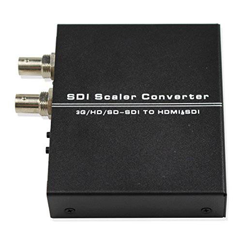 SDI 스케일러 오디오비디오, AV 컨버터, 변환기 BNC to HDMI 어댑터 SDI 루프 지원 SD HD 3G-SDI 조절가능 해상도