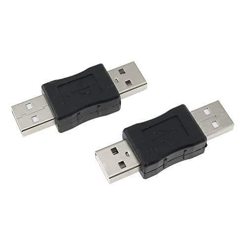 DGZZI USB 어댑터 2PCS USB Male to USB Male 젠더 변환 어댑터 커플러 컨버터, 변환기