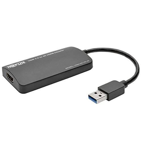 Tripp 라이트 USB 3.0 초고속 to HDMI Dual-Monitor 외장 비디오 그래픽 카드 어댑터, 512 MB SDRAM, 4K x 2K (U344-001-HD-4K)
