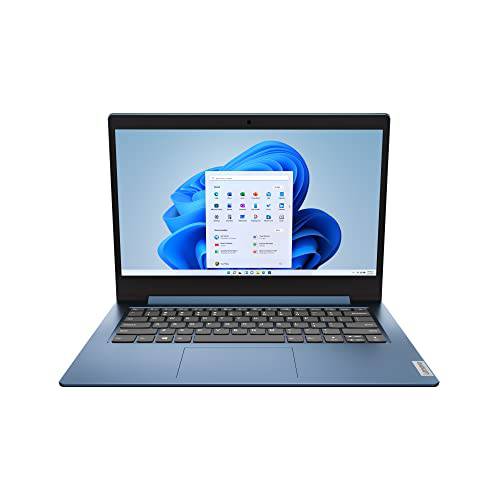 레노버 아이디어패드 1 노트북, 14.0 HD (1366 x 768) 디스플레이, Intel Celeron N4020 프로세서, 4GB DDR4 램, 64 GB SSD 스토리지, Intel UHD 그래픽 600, 윈도우 11 in S 모드, 81VU00D1US, 아이스 블루