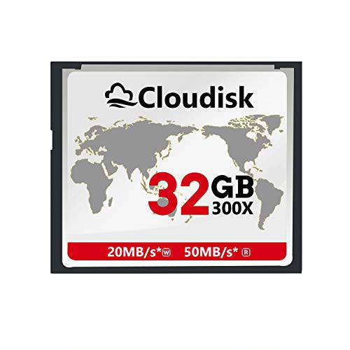 Cloudisk 컴팩트 플래시 32GB CF 카드 메모리 카드 고속 CompactFlash 32G 리더, 리더기 카메라 카드 DSLR