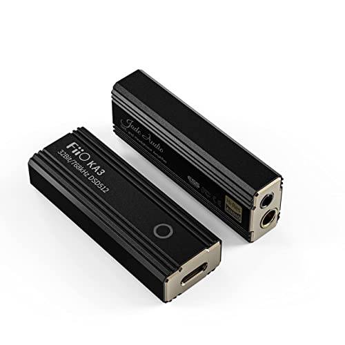 FiiO JadeAudio KA3 헤드폰 Amps 작은 USB DAC and 앰프 지원 32bit/ 768kHz and DSD512 헤드폰 출력 3.5mm/ 4.4mm 스마트폰/ PC/ 플레이어