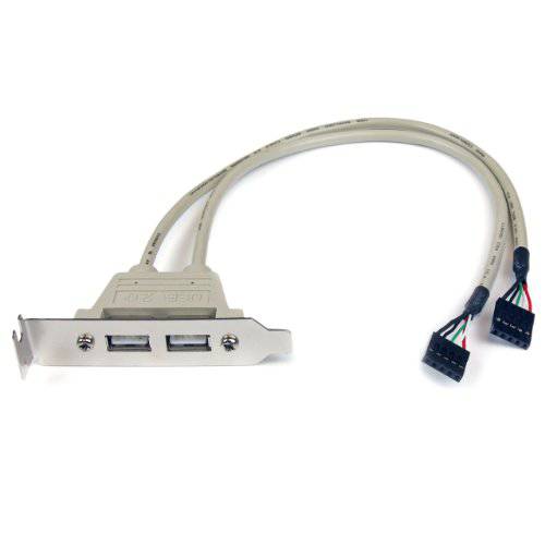 StarTech.com 2 포트 USB A Female 로우 프로파일 슬롯 플레이트 어댑터 - 2 포트 USB 브라켓 - USB 2.0 A Female ( USBPLATELP)