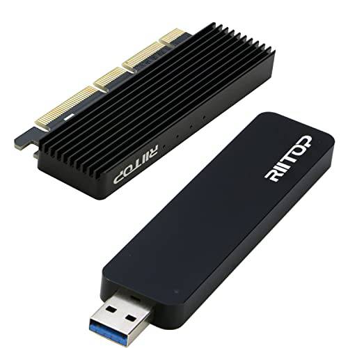 M.2 to USB 인클로저 번들,묶음 NVMe to PCI-e 3.0 x4/ x8/ x16 어댑터