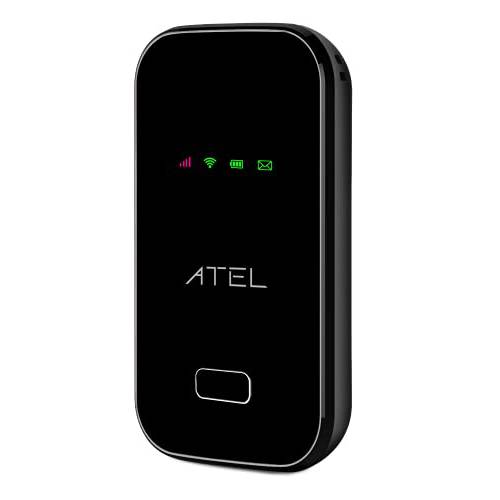 ATEL 요족 W01 4G LTE 휴대용 핫스팟 on-The-go 와이파이 - 블랙 - 호환가능한 T-Mobile, 레드 포켓, 세대 휴대용, at& T, 구글 Fi