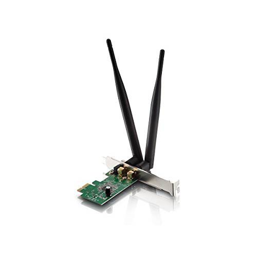 Monoprice 무선 802.11 B/ G/ n 300 Mbps PCI-E 어댑터, 로우 프로파일 브라켓 포함