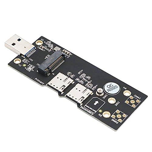 BQZYX+ NGFF(M.2) to USB 3.0 어댑터 듀얼 소형 SIM 카드 슬롯 3G/ 4G/ 5G 모듈